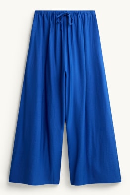 Pantaloni de stofă - talie înaltă - palazzo