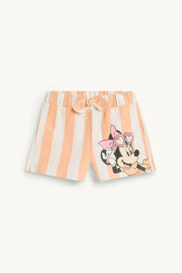 Minnie Mouse - shorts - brillos - de rayas