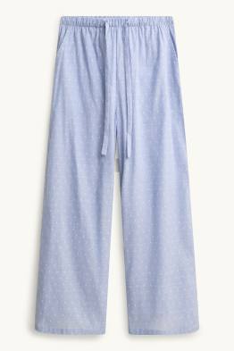 Pyžamové kalhoty - puntíkované