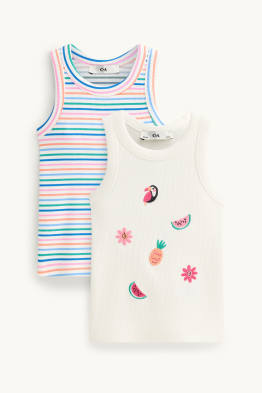 Multipack 2er - Tropen - Top - gerippt