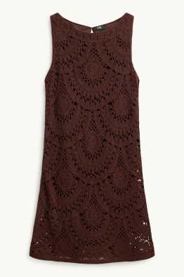 Vestito in pizzo crochet - tessuto tramato