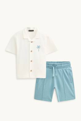 Palme - Set - Hemd und Shorts - 2 teilig - strukturiert
