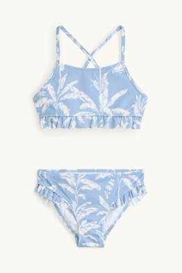 Mini Me - palmeras - bikini para niña - 2 prendas