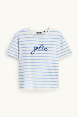 T-shirt - relaxed fit - à rayures