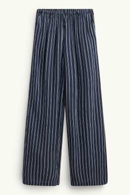 Plátěné kalhoty - pruhované