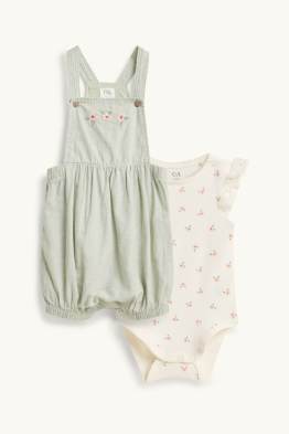 Blümchen - Erstlingsoutfit - 2 teilig