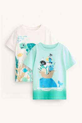 Multipack 2er - Meerestiere - Kurzarmshirt