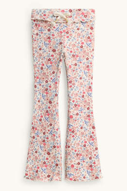 Blume - Flared Leggings - gerippt