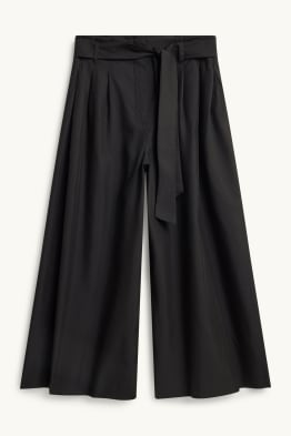 Stoffhose - High Waist - Wide Leg