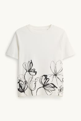 Samarreta de màniga curta - regular fit - de flors