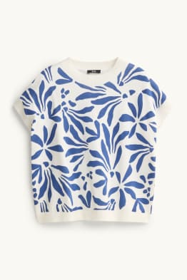 Sweatshirt - gebloemd