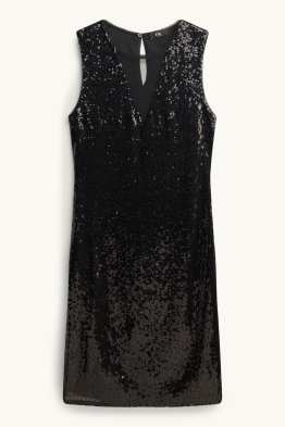 Figurbetontes Pailletten-Kleid