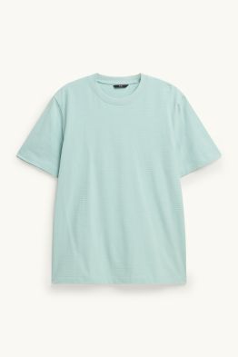 T-Shirt - Regular Fit - gerippt