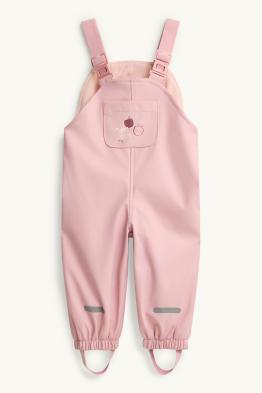 Pomme - pantalon de pluie bébé - doublé - imperméable