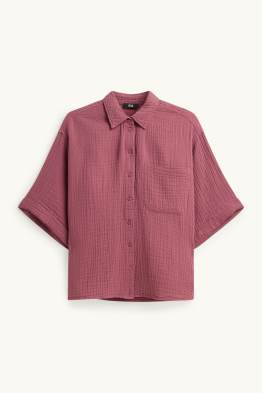 Blouse van mousseline