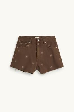 Jeans-Shorts - High Waist