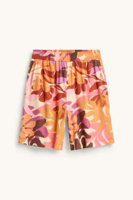 Shorts - High Waist - gemustert