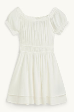 Sukienka fit & flare - z fakturą