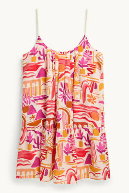 Robe de coupe évasée - à motif