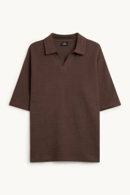 Knitted polo shirt - relaxed fit