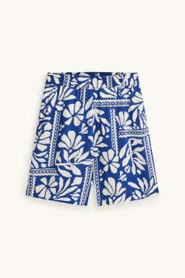 Shorts - High Waist - gemustert