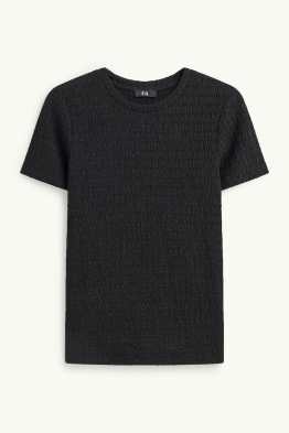 T-Shirt - Regular Fit - strukturiert