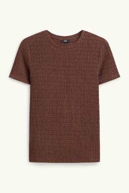T-Shirt - Regular Fit - strukturiert