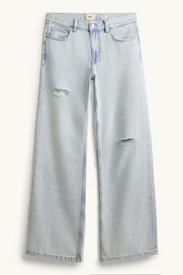 Wide leg jeans - low waist