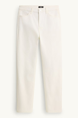 Pantalon en toile - mid waist - straight leg