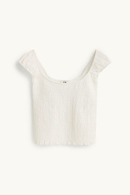 Blusa sin mangas - fruncida