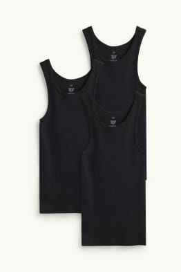 Multipack 3 ks - nátělník - s jemným žebrováním