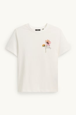 T-Shirt mit Perlen - Regular Fit