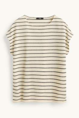 T-shirt - regular fit - gestreept