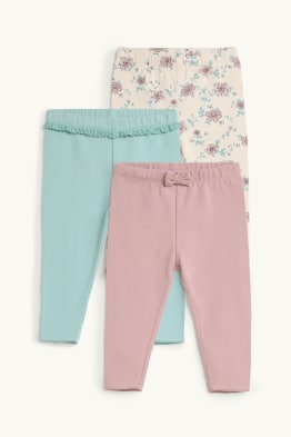 Pack de 3 - florecitas - leggings para bebé