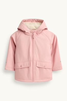 Étoile et léopard - veste de pluie avec capuche - doublée