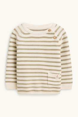 Löwe - Baby-Pullover - gestreift