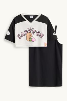 CapyFun - Set - Kurzarmshirt und Top - 2 teilig