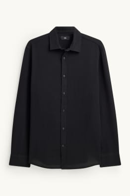 Košile - regular fit - kent - strukturovaná