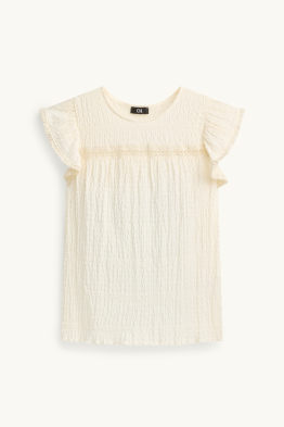 T-shirt - regular fit - met structuur