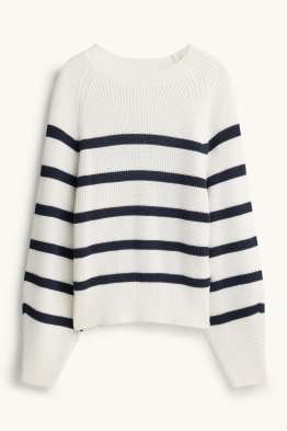 Pull - côtelé - à rayures