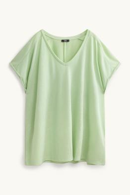 T-shirt à col V - relaxed fit
