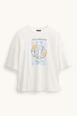 T-shirt - regular fit - shiny