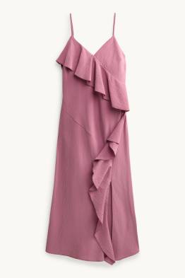 Vestito fit & flare con scollo a V