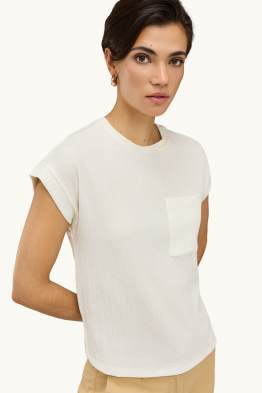 T-Shirt - Relaxed Fit - strukturiert