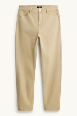 Stoffhose - Mid Waist - Straight Leg