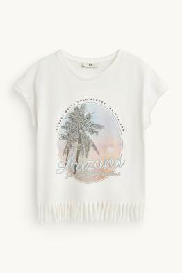 Arizona - tricou cu mânecă scurtă cu ștrasuri