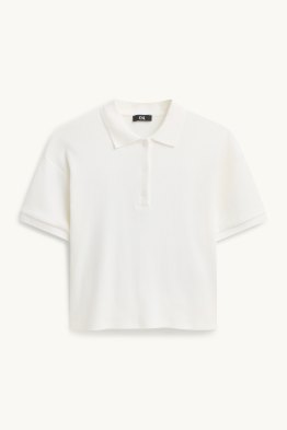 Polo shirt - regular fit - ribbed