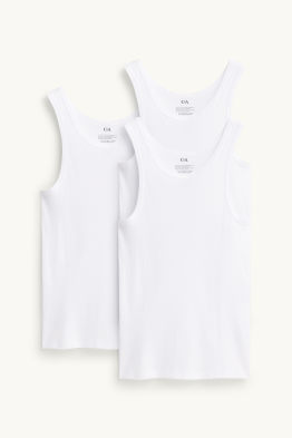 Multipack 3er - Unterhemd - Feinripp