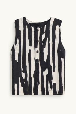 Halenka bez rukávů - se vzorem