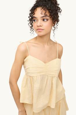 Blusa sin mangas - con textura